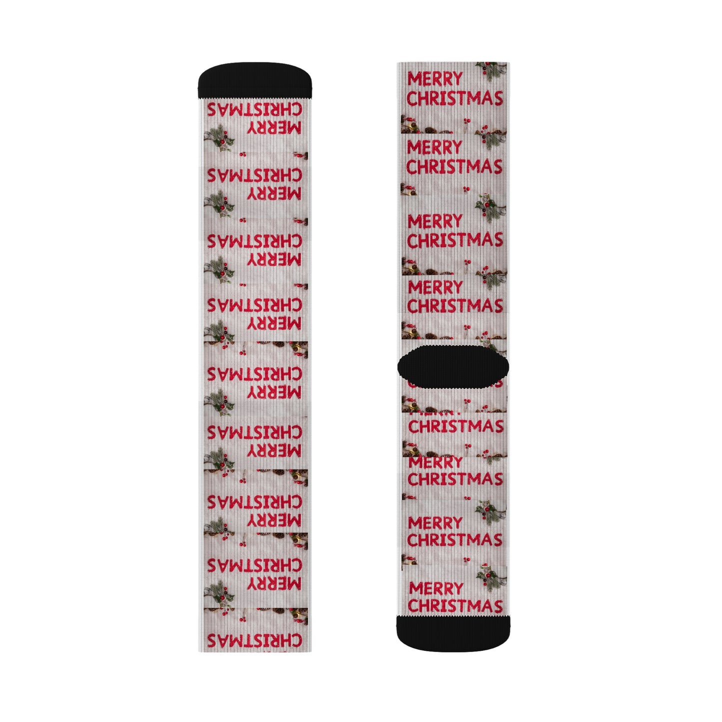 Christmas Sublimation Socks, Holiday Stockings, Festive Footwear, Xmas Gifts, Winter Accessories, Unique Printed Socks