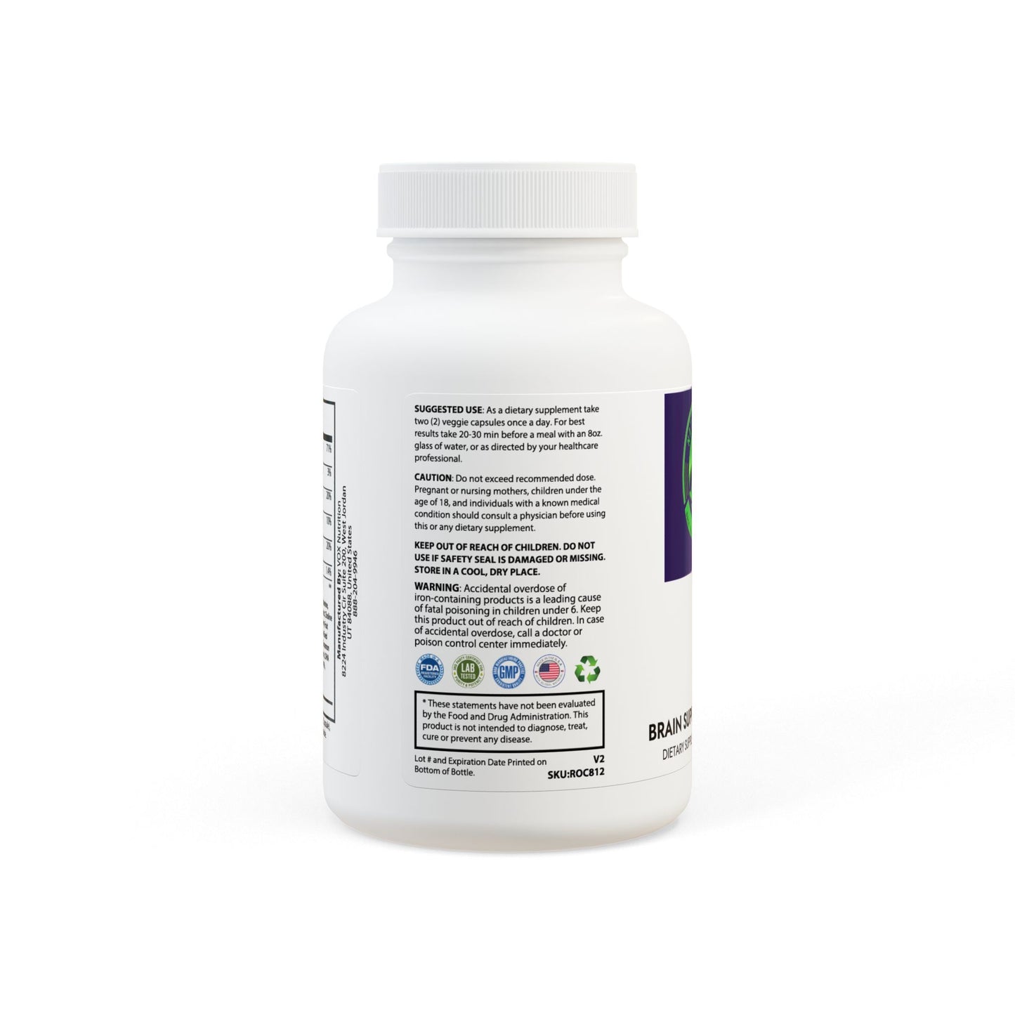 Brain Support Complex Supplement (60 Capsules)